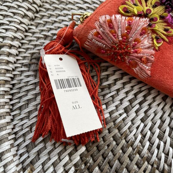 Anthro X Anna Harlow Russo Monogram Crescent Pouch NWT - Picture 4 of 6